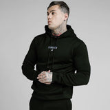 2021 Men's Casual Hoodies Sweatshirts Autumn Winter Hooded Hoody Gyms Tracksuits Brand Clothing Sik Silk Pullover Hoodies Men