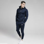 2021 Men's Casual Hoodies Sweatshirts Autumn Winter Hooded Hoody Gyms Tracksuits Brand Clothing Sik Silk Pullover Hoodies Men