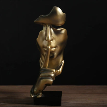 "Silence Is Golden" Sculpture