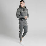 2021 Men's Casual Hoodies Sweatshirts Autumn Winter Hooded Hoody Gyms Tracksuits Brand Clothing Sik Silk Pullover Hoodies Men