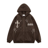 Goth Zip Up Hoodies