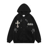 Goth Zip Up Hoodies