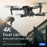 E88 Pro Max FPV Drone - Wide Angle 4K Dual Camera