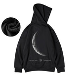 CRESCENT MOON Print Hoodies