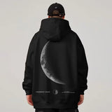 CRESCENT MOON Print Hoodies