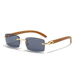 CATERSIDE Blue Gradient Metal Sunglasses