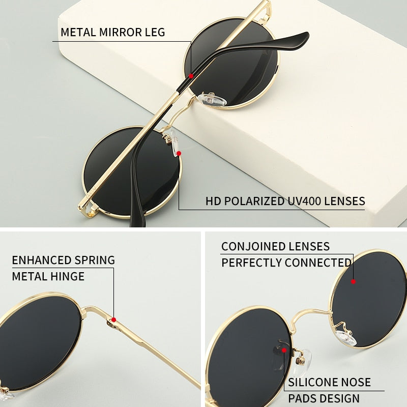 Metal Frame Polarized Sunglasses