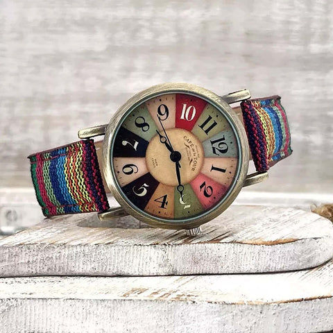 Multicolour Patchwork Watch