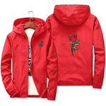 Rose Bomber Jacket - Red / XS / United States - $29.99!