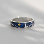 Van Gogh Starry Night Rings