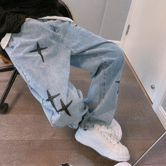 Y2K Comfort Cross Jeans